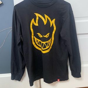 Spitfire Black Long-sleeve Size S Mens